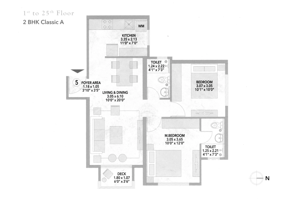 2 BHK Classic